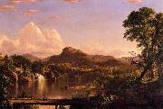 Frederic Edwin Church New England Scenery oil on canvas